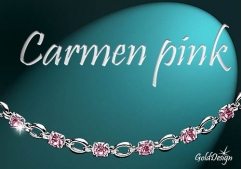 Carmen pink - řetízek stříbřený